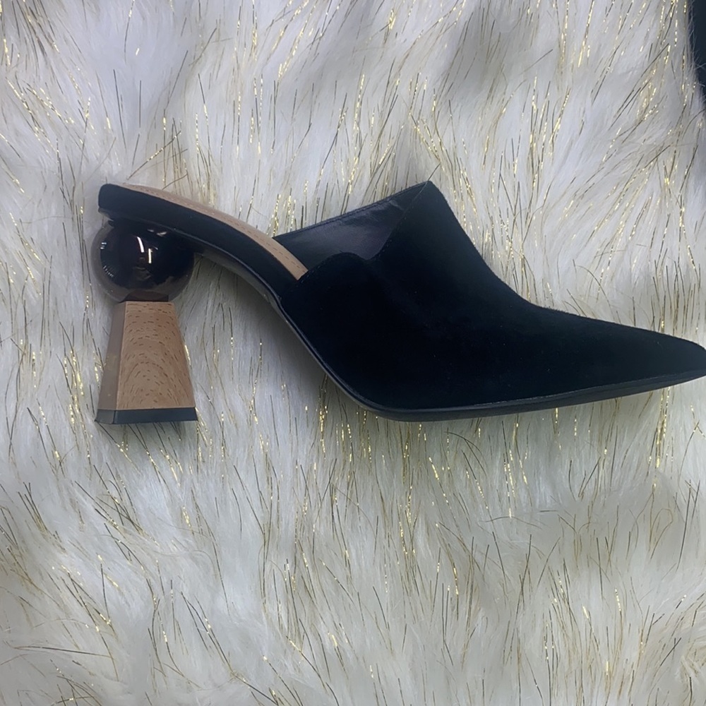 Alfani StepFlex - Black Pointed Toe Heel with Heel and Ball Size 7.5 - Picture 4 of 12